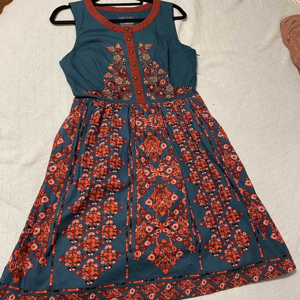 Modcloth Embroidered Dress